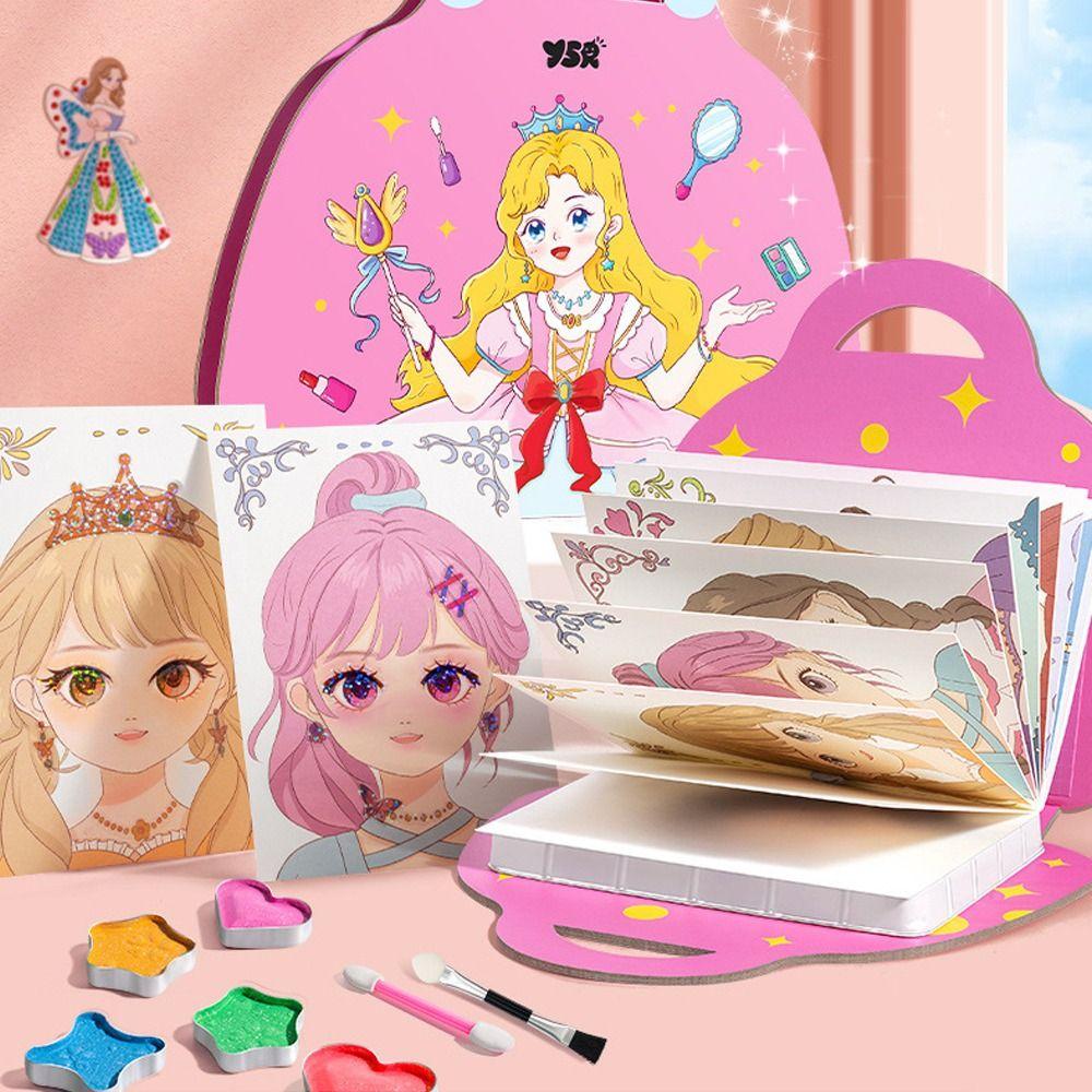 Relieve Boredom Dress Up Games DIY Princess Makeup Kit New Princess Makeup Set  Children Toy
