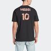 Adidas Футболка Messi Icon с графическим рисунком, мужские топы, черная HT5182
