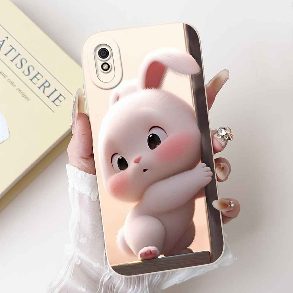 New For Redmi 9A M2006C3LG Case Fashion Girl Bow Rose Soft Silicone Cover For Xiaomi Redmi 9AT 9 A 6.53" Shockproof Phone Casing