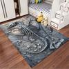 Dragon Fossil Pattern Carpet suitable as a non-slip mat for the living room or bedroom sofa