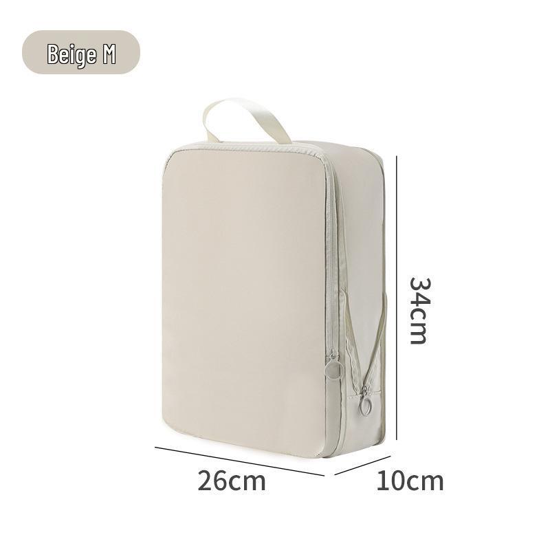 Ultra-Light Memory Fabric Travel Bag Set: 6-Piece Waterproof, Tear-Resistant Compression Bags for Clothes.