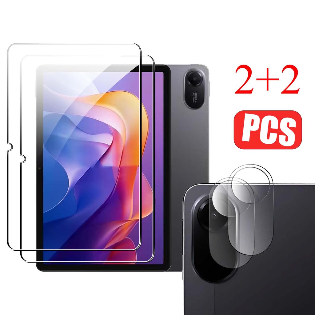 2PCS Tempered Glass Screen Protector And Lens For Redmi Pad 2 11inch Screen Protective Film And Camera Protectors For Redmi Pad2