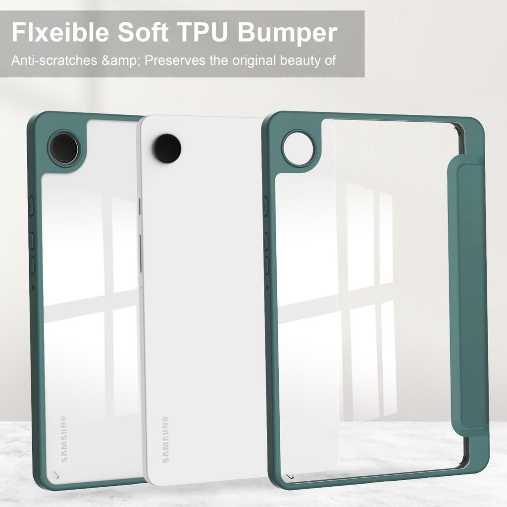 Кожаный флип-чехол для Samsung Galaxy Tab A9 8,7 дюйма, складной чехол из искусственной кожи с подставкой для Samsung Tab A9 Plus, чехлы для планшетов