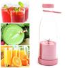 Электрическая соковыжималка объемом 380 мл, перезаряжаемая, смузи-машина с 6 лезвиями, дорожная бутылка без бисфенола А для льда, фруктов, овощей, портативный блендер для домашнего/уличного использования