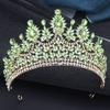 Baroque Luxury Queen Crystal AB Tiaras Crown For Bridal Women Girls Wedding Diadem Princess Party Hair Dress Jewelry