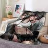 Sexy Anime Girls Blanket Soft Plush Flannel Throws Blankets for Sofa Bed Couch Best Gifts All Season Light Bedroom Warm Decke
