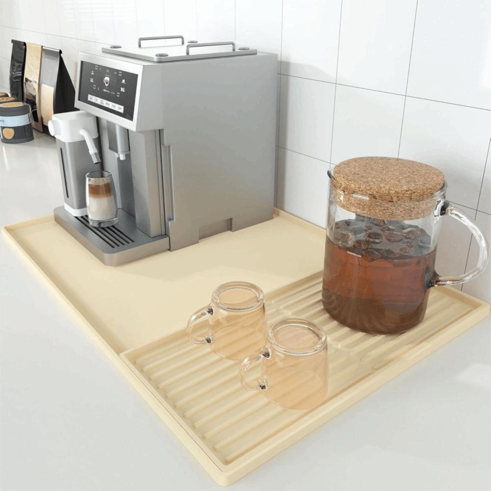 Wear-resistant Silicone Coffee Machine Mat Non-Slip Countertop Protector Mat  Kitchen