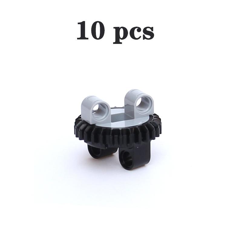 Серия MOC Gear Поворотная платформа с шестернями Зубчатая рейка и шестеренчатый дифференциал Высокотехнологичные детали Строительные блоки из мелких частиц Игрушки