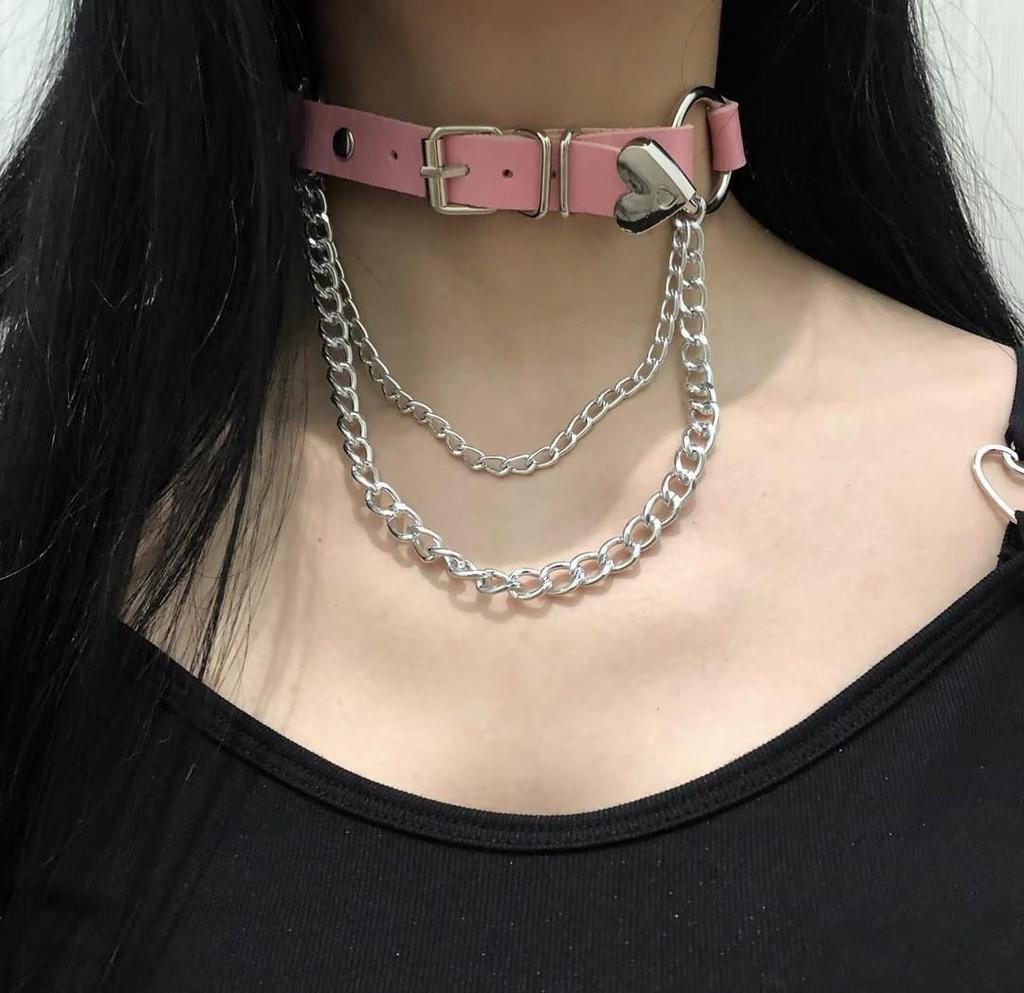 Chic Spicy Girl Leather Bell Choker Necklace – Unique Minority Design