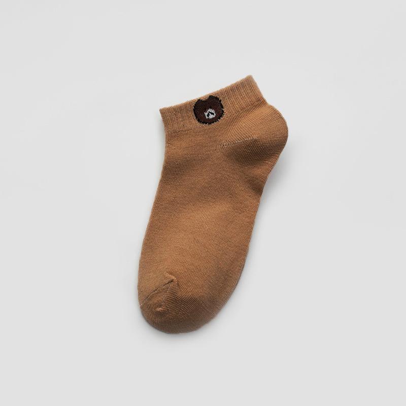 10 Pairs of Women's Four Seasons Disposable Cartoon Bear Socks