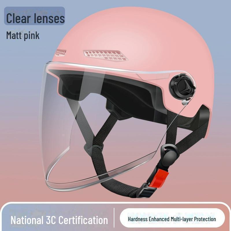 Universal Electric Bike Helmet: 3C Certified, All-Season, Unisex Half Helmet for Motorcycle Safety