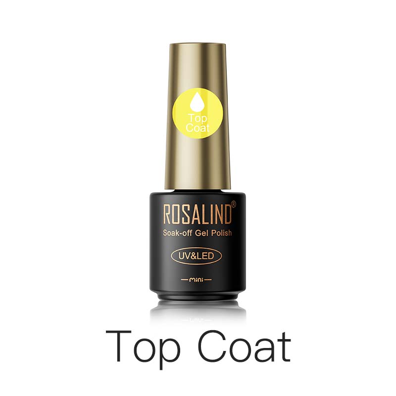 ROSALIND Лазерный верхний слой гель-лака для ногтей Яркий полуперманентный отмачиваемый УФ-лак для ногтей Многоцветный гель-лак Гибридный для дизайна ногтей Светодиодная/УФ-лампа