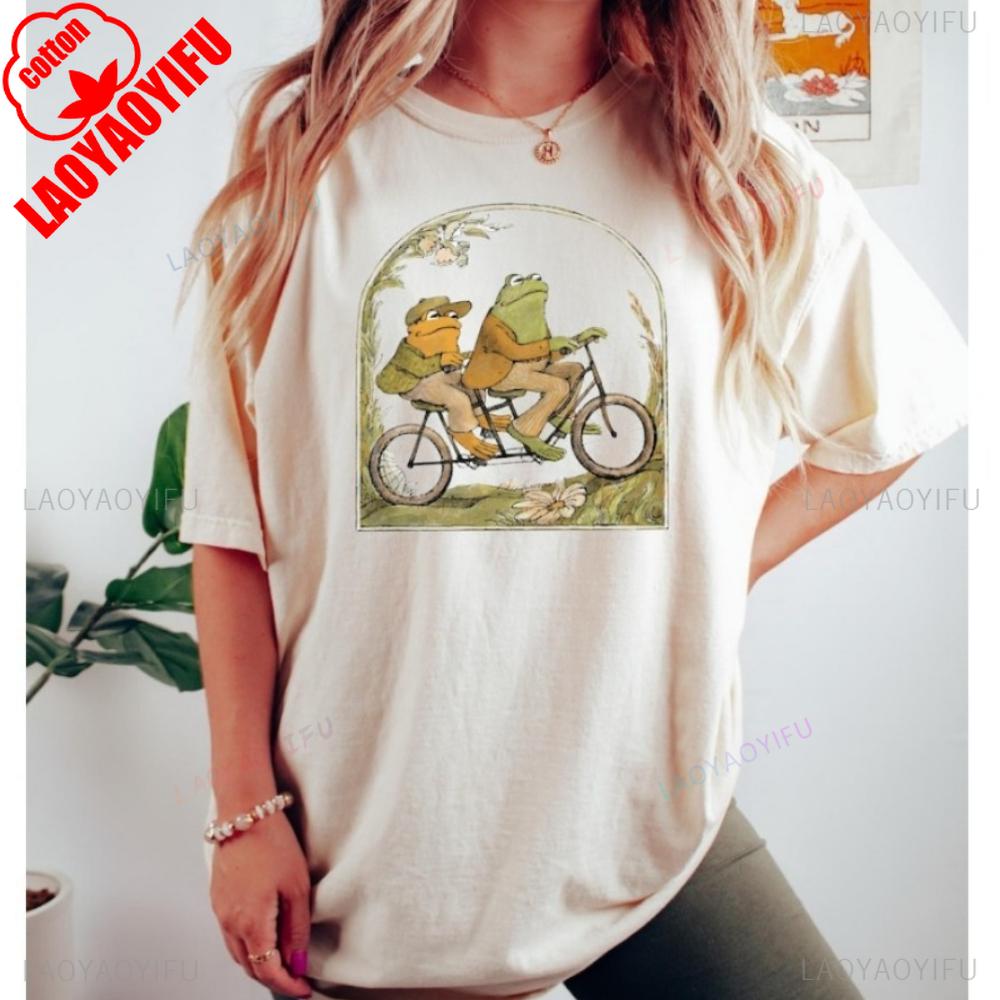 Frog And Toad Sweatshirt Classic Book Sweatshirts Cottagecore Aesthetic Shirt Streetwear Comfortable Personality Sweatshirt