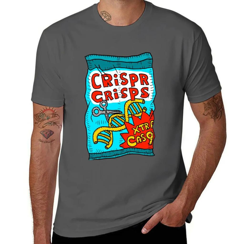 crispr cas9 crisps T-Shirt oversized boys animal print tops quick drying men tshirt