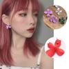Wedding Ear Hook Petal Stud Earrings Bohemia Spray Paint Ear Stud Dangle Flower Earrings Ear Studs