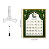 Acrylic Desktop Ramadan Advent Calendar with Base, Ethnic Home Table Eid Decoration, Countdown To Eid Holiday Craft