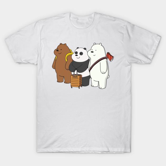 We Bare Bears Art Women T-Shirts Cotton Short Sleeve O Neck Lady Tshirt Clothing Personality Tee