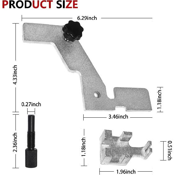 HZEL 3PCS Car Pacify Timing Tool Kit, 2.0L 2.3L Engine Parts Replace Tool for OEM# 303-507, 303-1521, 303-1565, Vehicle Timing Locking Accessories,