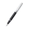Sheaffer 300 Glossy Black/Chrome Cap/Chrome Plated Pen (Med Fountain)