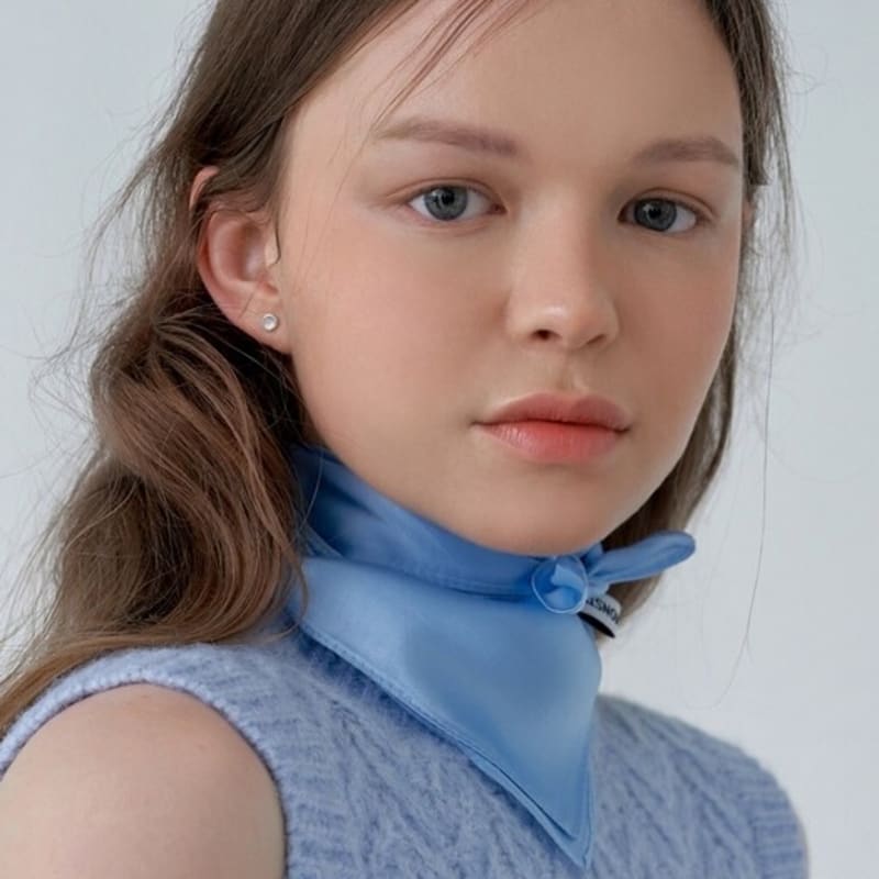 LOVE ME MONSTER [Spring Edition] Plain Silk Scarf (5Colors)