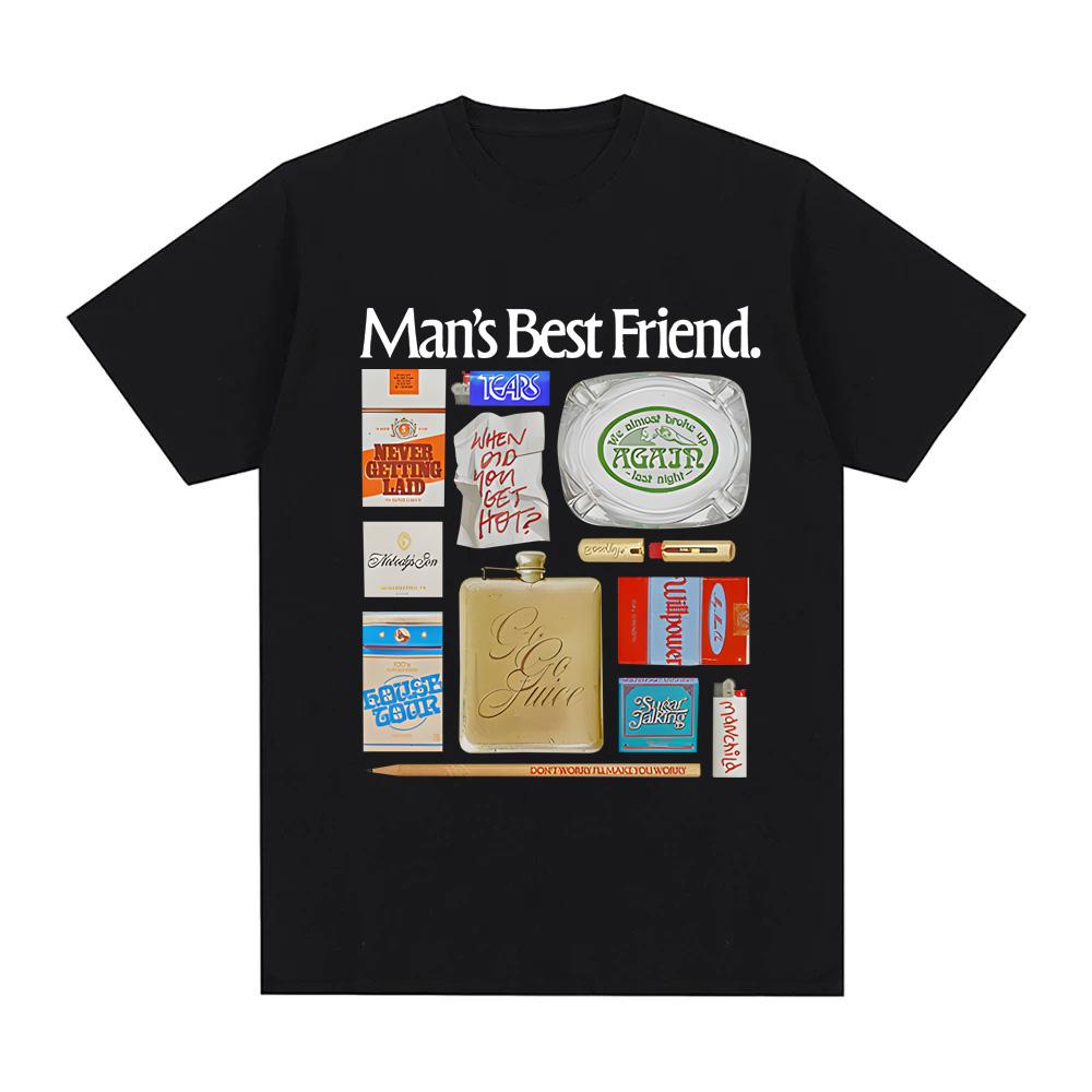 Mans Best FRIEND ObJect TShIrt T Shirt Summer Singers Same StyleTeeshirt Korean Ropa Hombre Summer Cool Breathable Tops