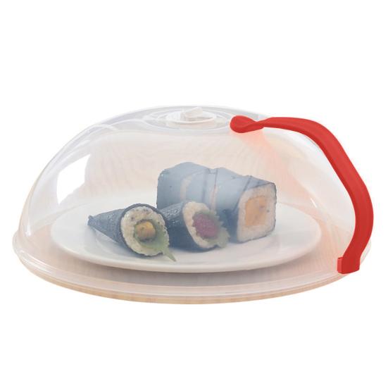 Защитная крышка от брызг для микроволновой печи, 10,24 дюйма, прозрачная крышка для микроволновки с ручкой, подходит для стандартных обеденных тарелок и мисок, без BPA, можно мыть в посудомоечной машине