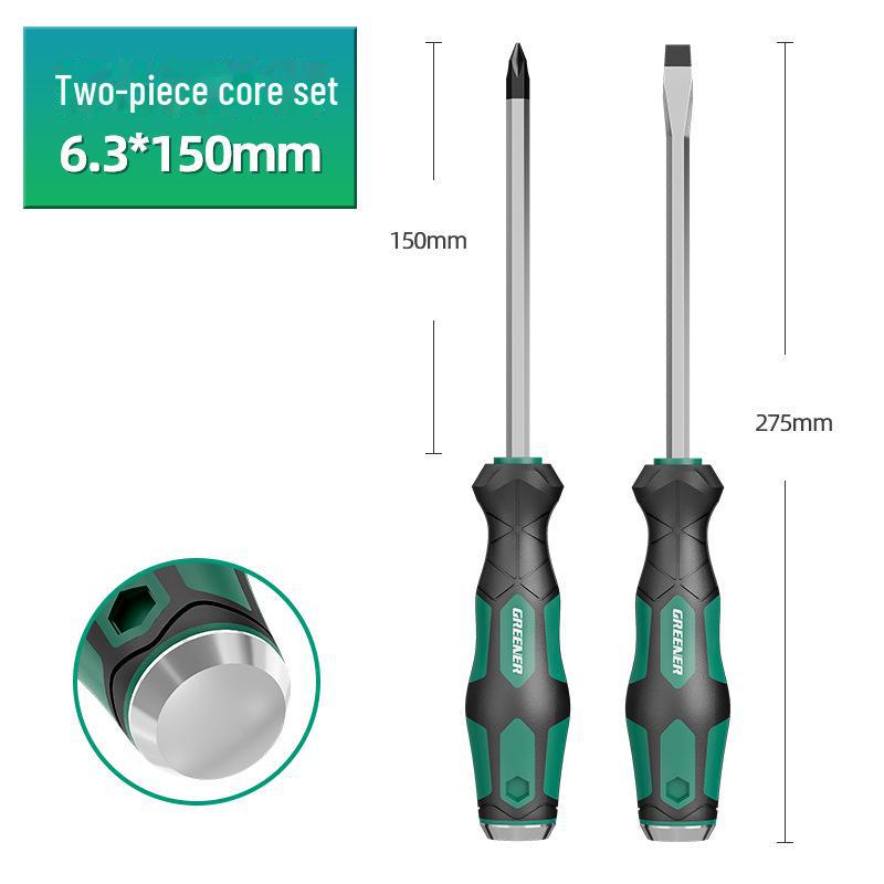 Набор промышленных отверток Green Forest Master с плоской головкой и крестовой головкой