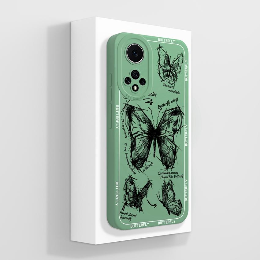 Для Huawei Nova 9 10 11 Pro Y60 Y72 Чехол для телефона Красивые акварельные цветочные узоры Жидкий силикон Защита от падений Премиальная защитная крышка Для Huawei Case