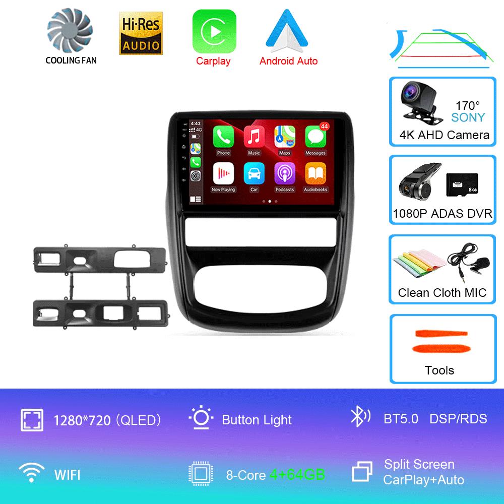 Автомобильное радио Android 14 для Renault Duster 1 2010 - 2015 для Nissan Terrano 2014 - 2020 Навигация GPS Мультимедийный проигрыватель Стерео BT