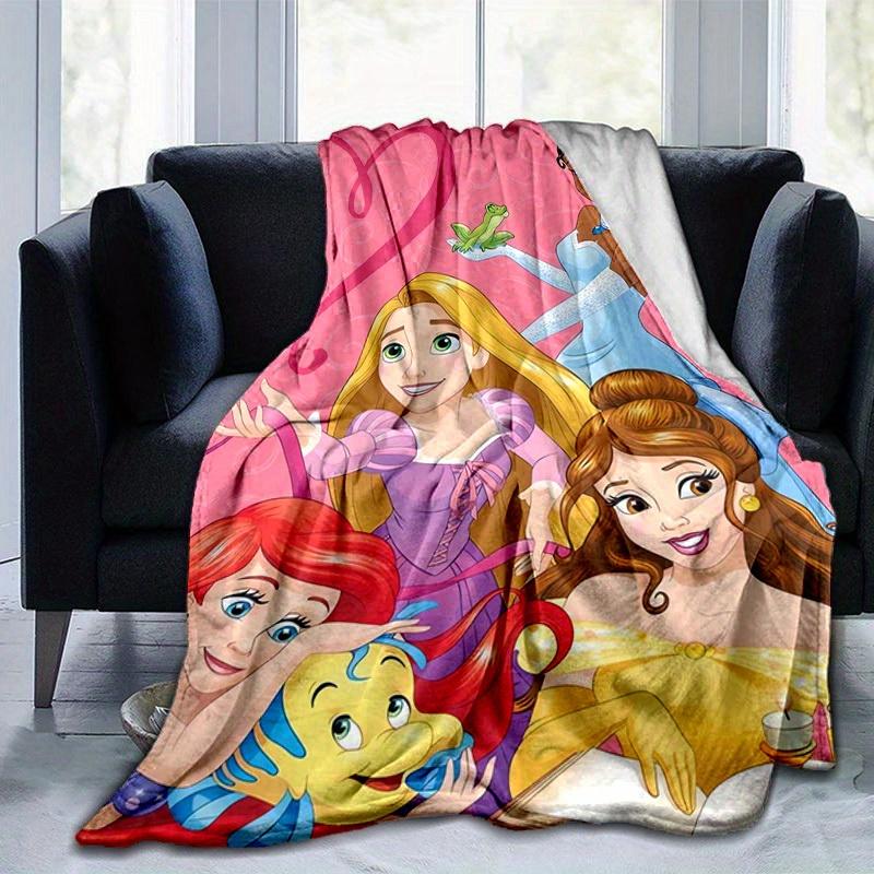 1pc Disney Princesses Throw Blanket, Soft & Cozy for Friends, Perfect Gift for Friends, Ideal for Bed, Couch, Car, Travel, Camping, Beach, Office Nap,