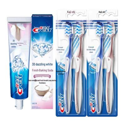 Набор Value Pack: Зубная паста Crest 3D White с пищевой содой и зубная щетка
