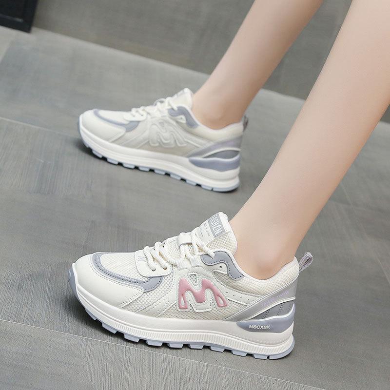 Sports and leisure shoes women's spring and summer 2025 new mesh Forrest Gump shoes casual soft sole lightweight dad shoes women