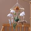 Baby Crib Mobile Clouds Animals Leaf Plush Crib Mobile Handmade Felt