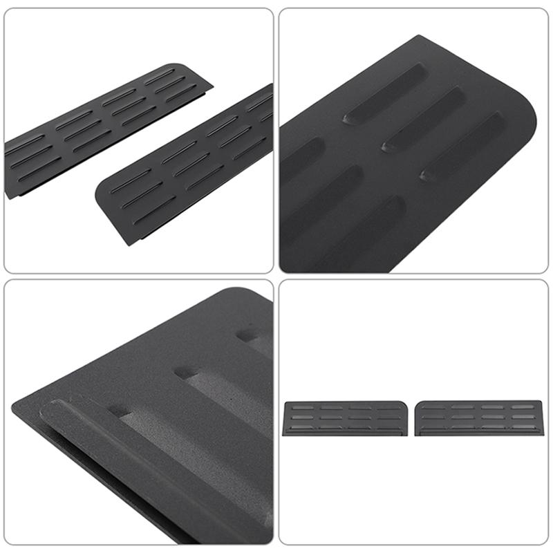 For Jeep Wrangler JL 2018 Up Car Rear Window Vent Louver Sun Shield Panel Cover Decoration Aluminum Alloy