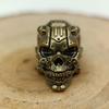 Mechanical Skull Head Brass Knife Beads DIY Woven Bracelet Lanyard Pendant Keychain Accessories Hangings Charms