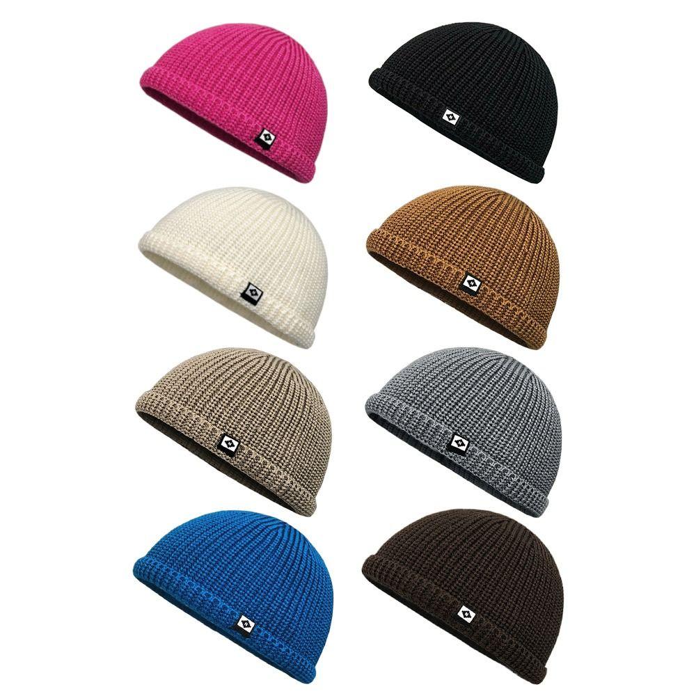 Windproof Knitted Hat Soft Warm Bonnets Autumn Winter Hat Outdoor