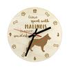 Malinois Belgian Shepherd Dog - clock with dog, wooden clock with engraving, personalised clock by Art-Dog
