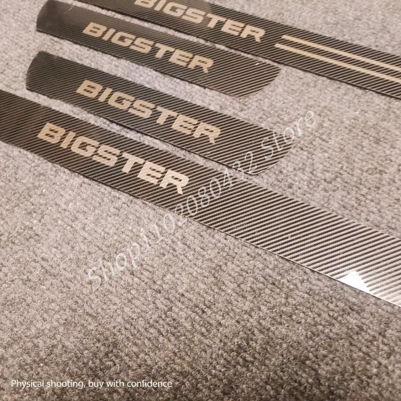 FOR DACIA BIGSTER 2024-2025 Stainless Sticker Door Sill Scuff Plate Guards Threshold Pedal Trim Car Accessories