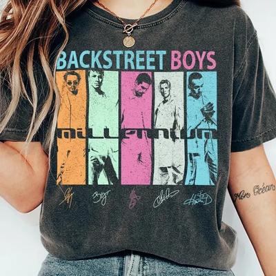 Backstreet Boys Миллениум Тур Музыкальная Винтажная Футболка AN67077