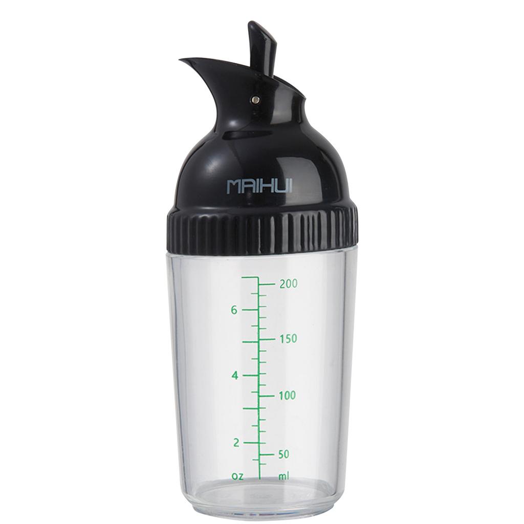 Dressing Container, Prevent Leakage Oil Dressing Shaker Easy To Operate 200ml With Lid For Kitchen