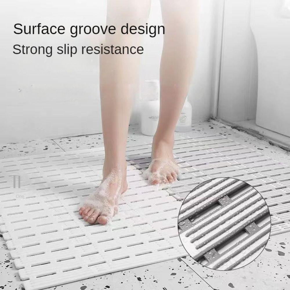 Hydrophobic Floor Mat TPE Easy Drying Mat Collapsible Anti-Slip Mat Toilet
