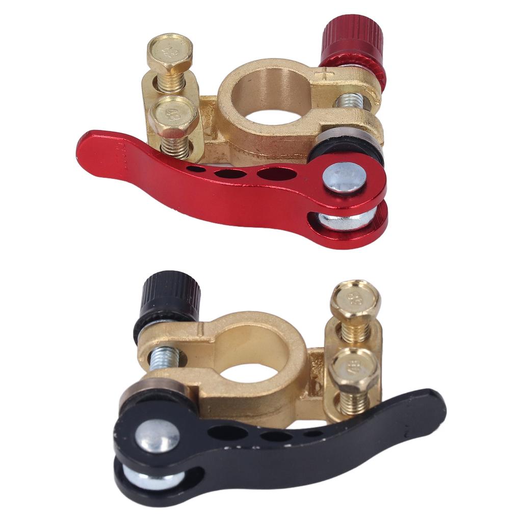 2шт. Разъем клеммы автомобильного аккумулятора, быстроразъемный и освобождающий положительные и отрицательные зажимы