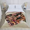Bad Bunny Collage Puerto Rico Blankets Flannel Print  Breathable Lightweight Throw Blankets for Bed Outdoor Bedspread