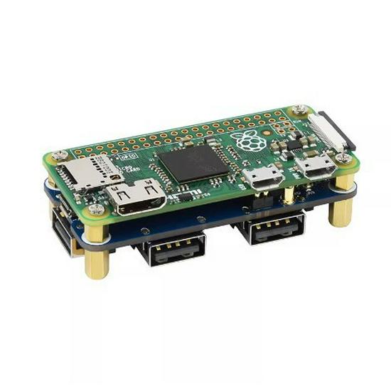 Raspberry Pi 4/Zero USB 2.0 4-Port Expansion Board with Pin Header Design