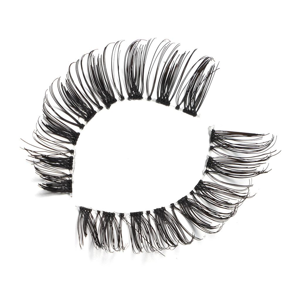 5 Pairs Cosmetic Long Cross Soft Thick Handmade Black False Fake Eyelashes Eye Lashes Extension