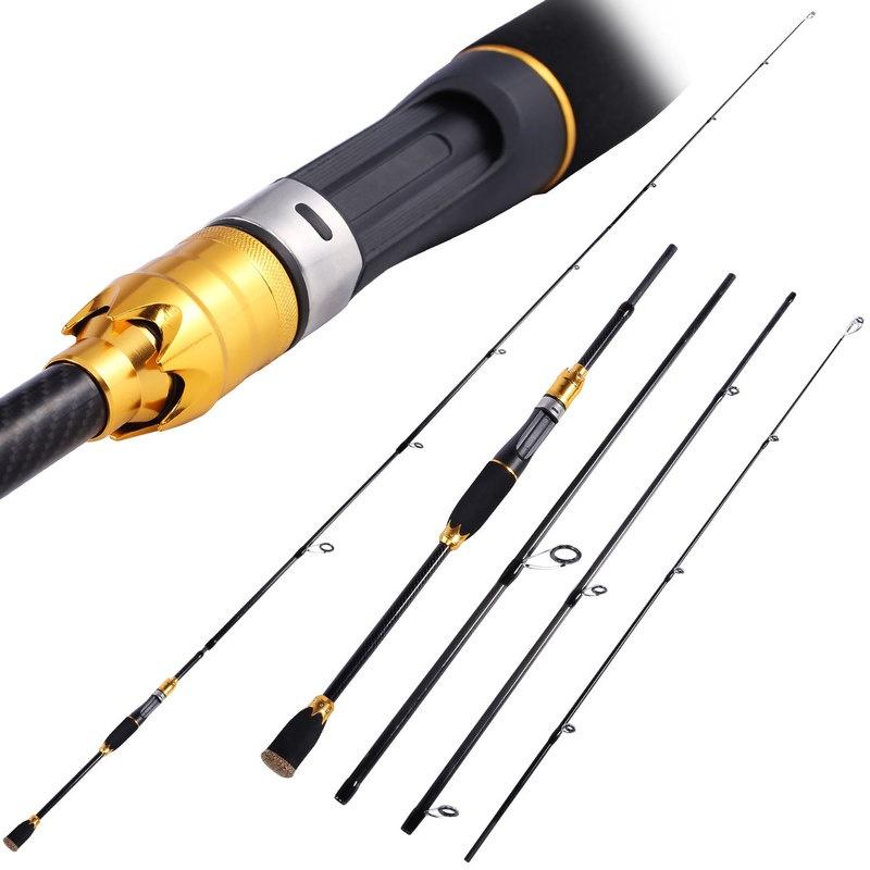 Спиннинговые удочки1.8M 2.1N Портативная сверхлегкая карбоновая удочка Пресноводная рыбалка в соленой воде