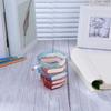 Books Drinking Container Wear Resist Unique Handmade Drink Cup Creative Book-Shaped Drinkware for Beer Wine Juice Tea Coffee