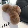 Fur Pure Color Korean Style Hair Clip Plush Hair Claw Leopard Grasp Clip Female Hair Accessories