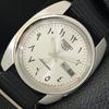 5 AUTOMATIC JAPAN MENS 6119C VINTAGE ARABIC SILVER DIAL WATCH A702454-5 R124-a702454