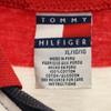 Tommy Hilfiger Винтажная перуанская рубашка поло с коротким рукавом и V-образным вырезом, мужская, б/у